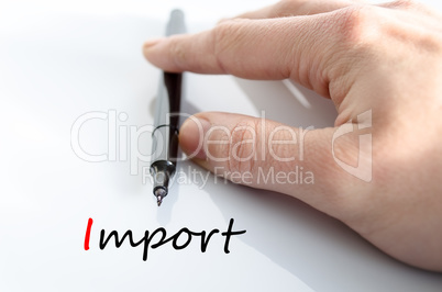 Import Text Concept