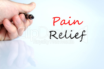 Pain relief Text Concept