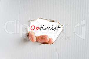 Optimist Text Concept