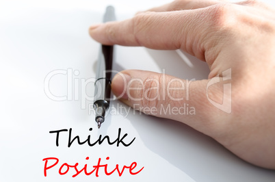 Think positive Text Concept