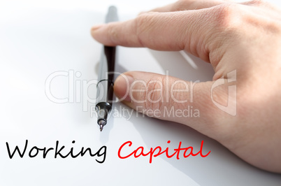 Working capital Text Concept