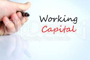 Working capital Text Concept