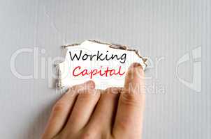 Working capital Text Concept