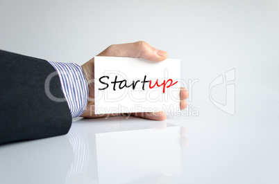 Startup Text Concept