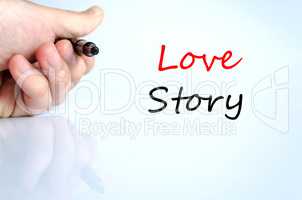 Love story Text Concept