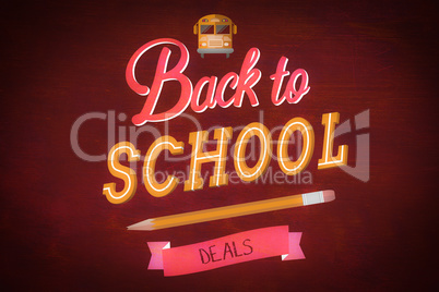 Composite image of back to school