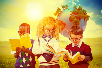 Composite image of school kids