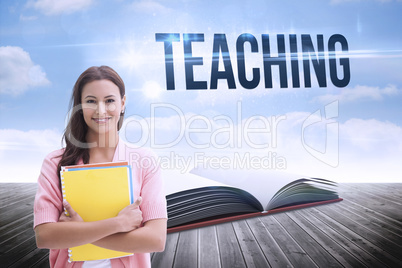 Teaching against open book against sky