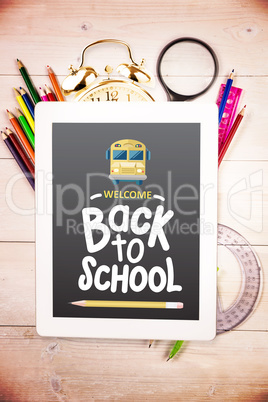 Composite image of back to school