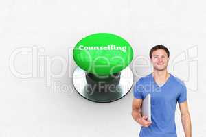 Counselling against digitally generated green push button