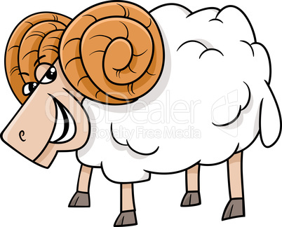 ram farm animal cartoon