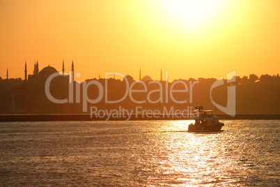 Bosporus At Sunset