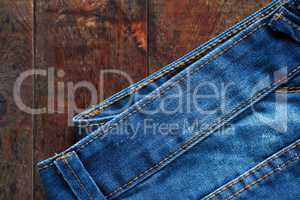 Jeans On Wood