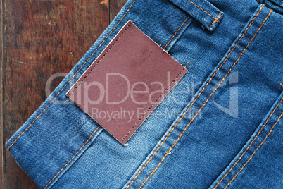 Jeans On Wood