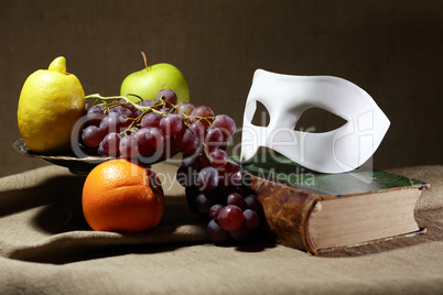 Mask And Fruits