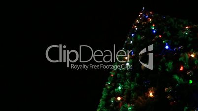 Christmas tree garland lights