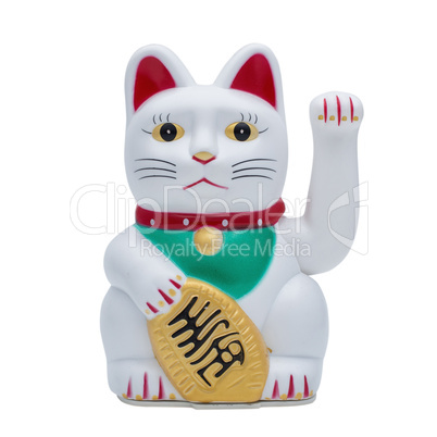 isolated fortune or lucky cat