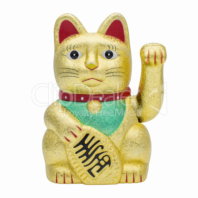 isolated fortune or lucky cat