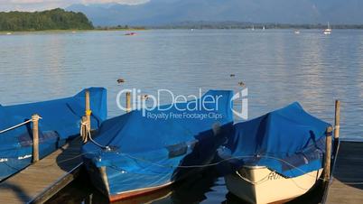 Panorama of lake Chiemsee in Bavaria