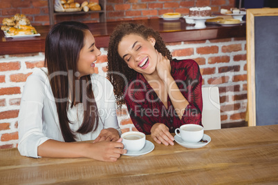 Female friends having coffee