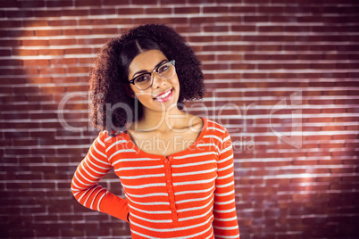 Attractive young woman smiling