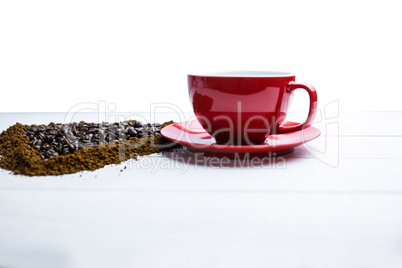 Coffee on a table with cup