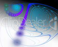 Abstract fractal design. Blue eyes on gradient background.