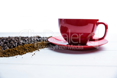 Coffee on a table with cup