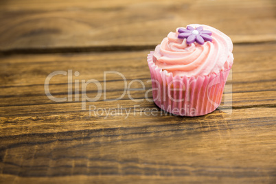 Delicious cupcakes on a table