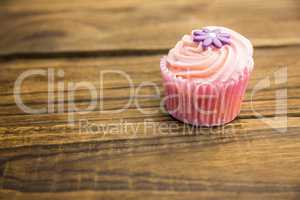 Delicious cupcakes on a table