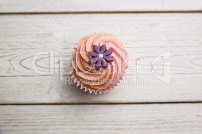 Delicious cupcake on a table