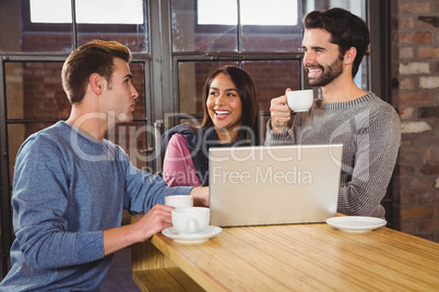 Group of friends enjoying a coffee