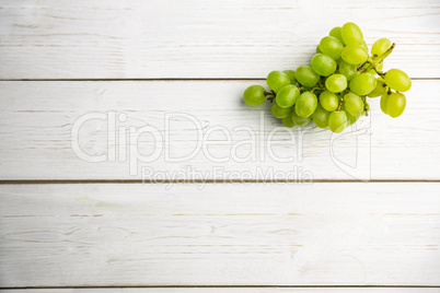 Bunch of grapes on table