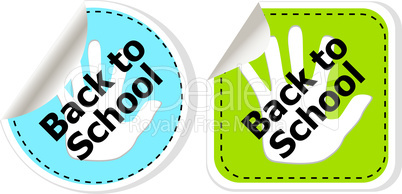 Back To School education banners, education concept