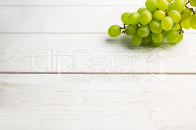 Bunch of grapes on table