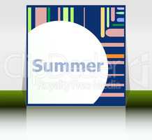 Hello summer poster. summer background. Effects poster, frame. Happy holidays card, happy vacation card. Enjoy your summer.