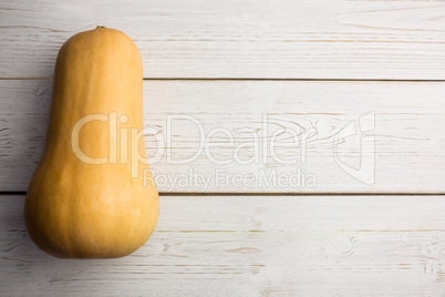 Butternut squash on table