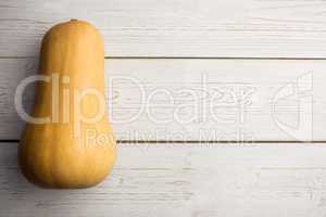 Butternut squash on table