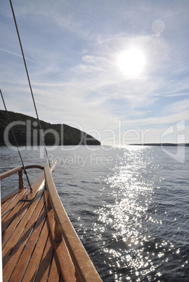 Bootsfahrt auf dem Limfjord in Kroatien