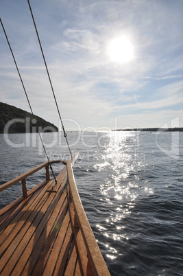 Bootsfahrt auf dem Limfjord in Kroatien