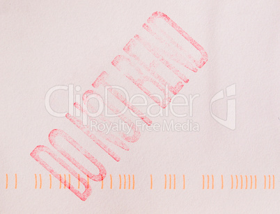 Retro look Letter envelope Retro look Letter envelope