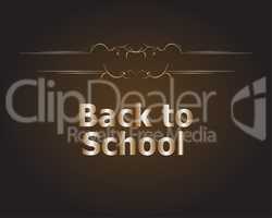 back to school calligraphic designs, retro style elements, typographic and education concept