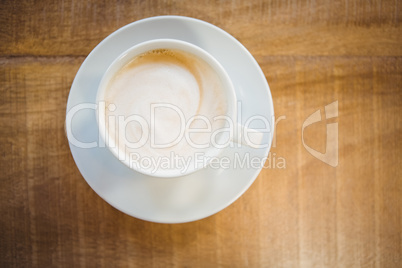 Close up of cup of coffee