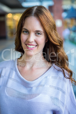 Pretty woman shopping at the mall