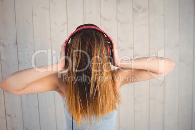 Pretty hipster listening to music