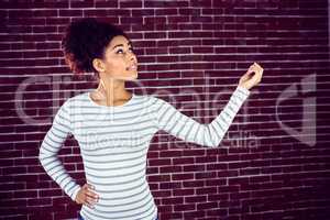 Young woman gesturing