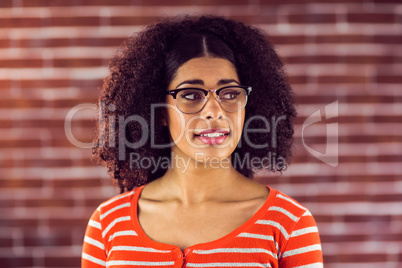 Attractive young woman smiling