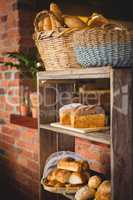 Breads on a shelf