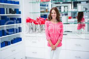 Pretty woman shopping for cosmetics