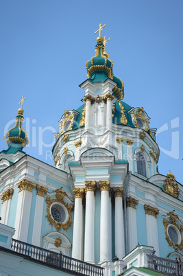 The famous Ukrainian Autocephalous Orthodox Saint Andrew's Churc